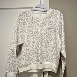 Spiritual Gangster Cream Leopard Print Sweater